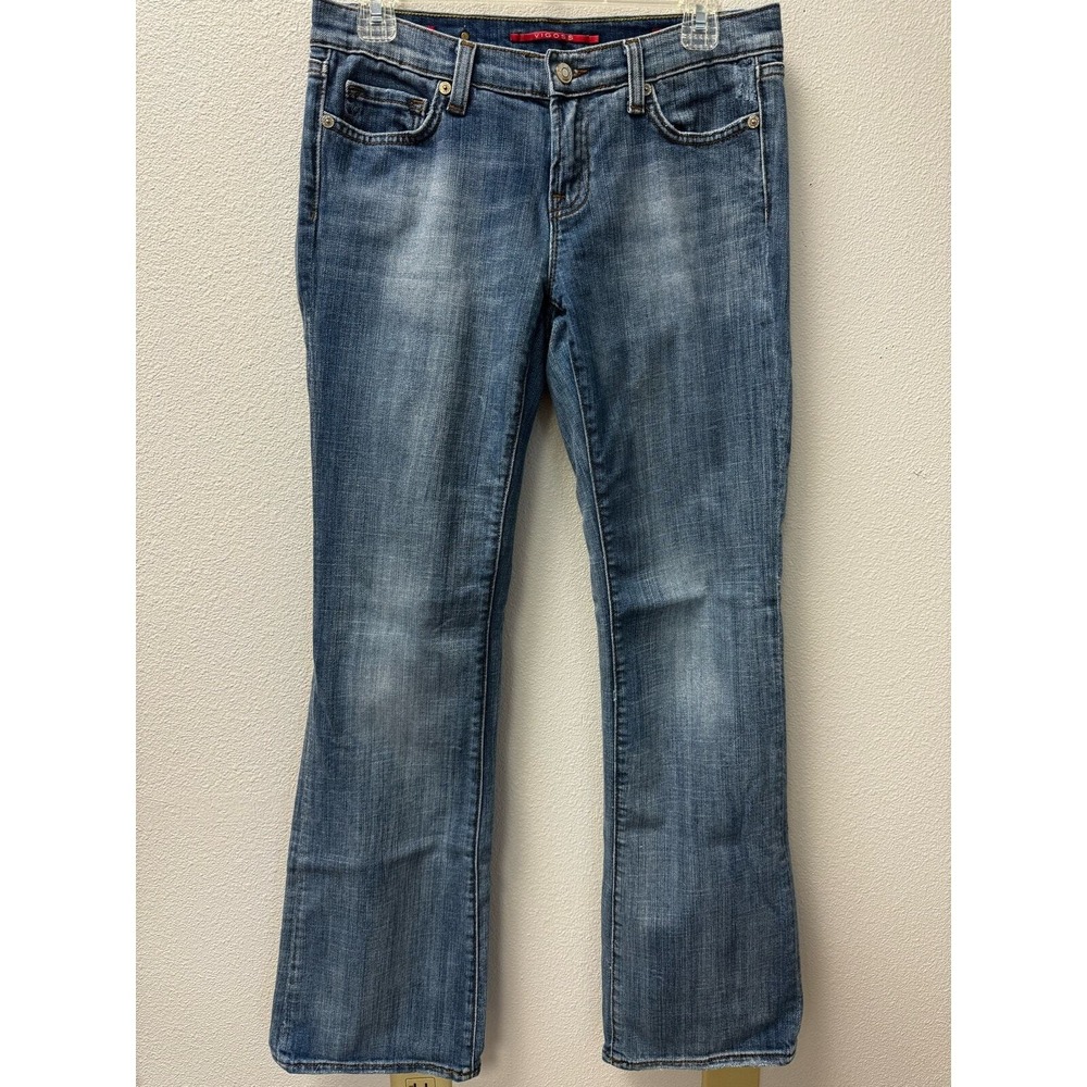 Vigoss Venice Bootcut Jeans Women's Low Rise Denim Blue Wash Comfort Stretch - Picture 1 of 10
